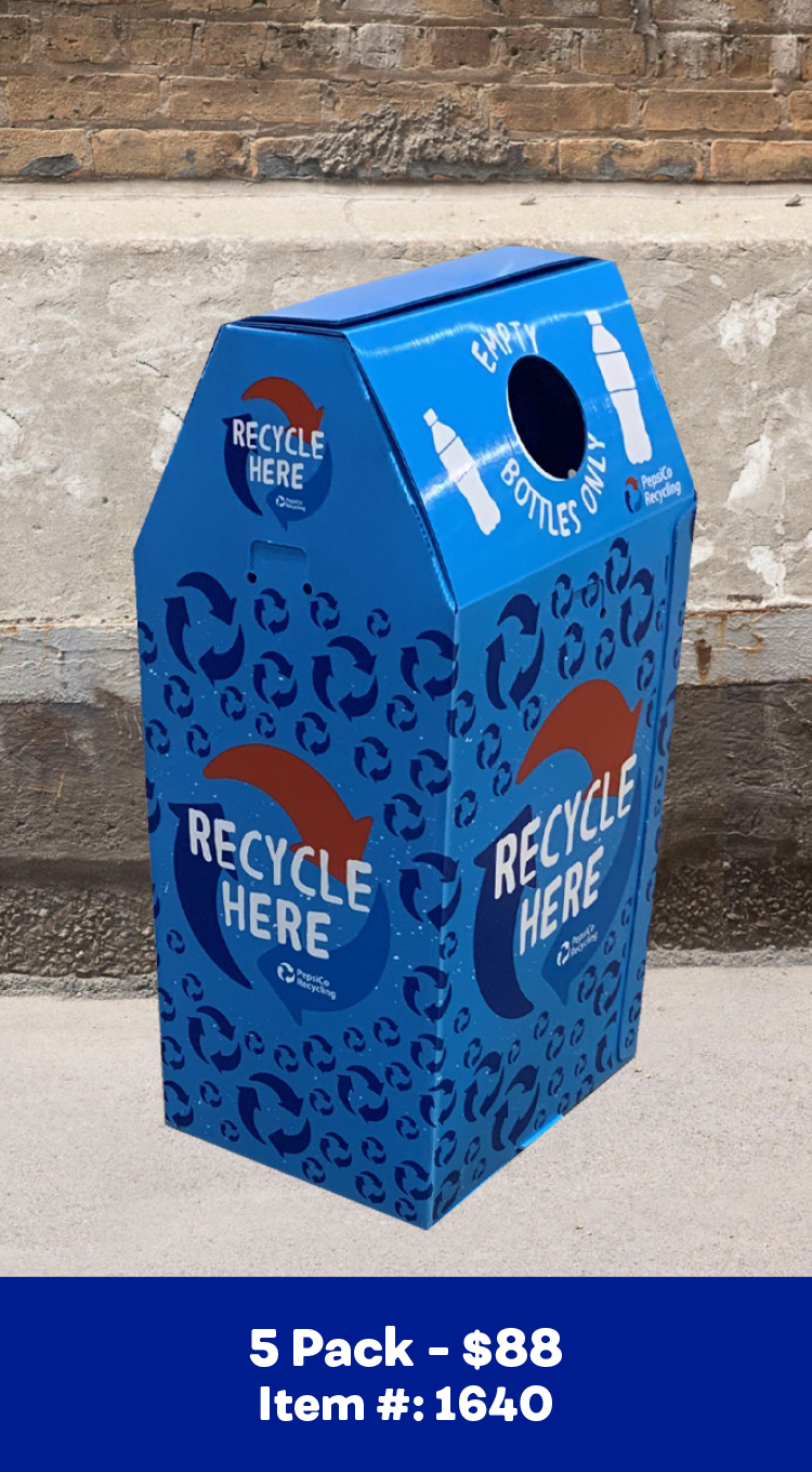 Bins for Commercial Partners PepsiCo Recycling